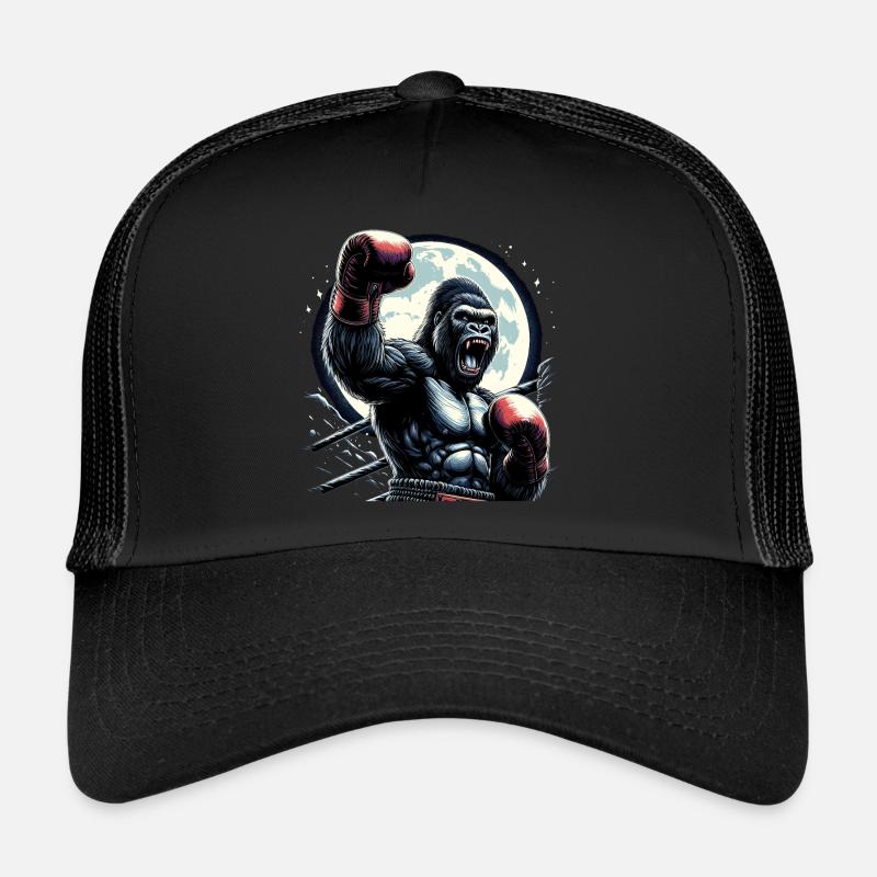 Gorilla Boxer Kämpfer Boxen Mond Geschenk Trucker Cap