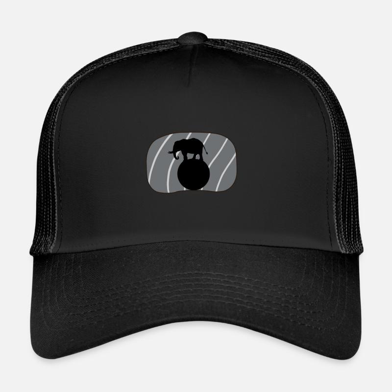 Chapiteau de cirque éléphant éléphant Casquette trucker 