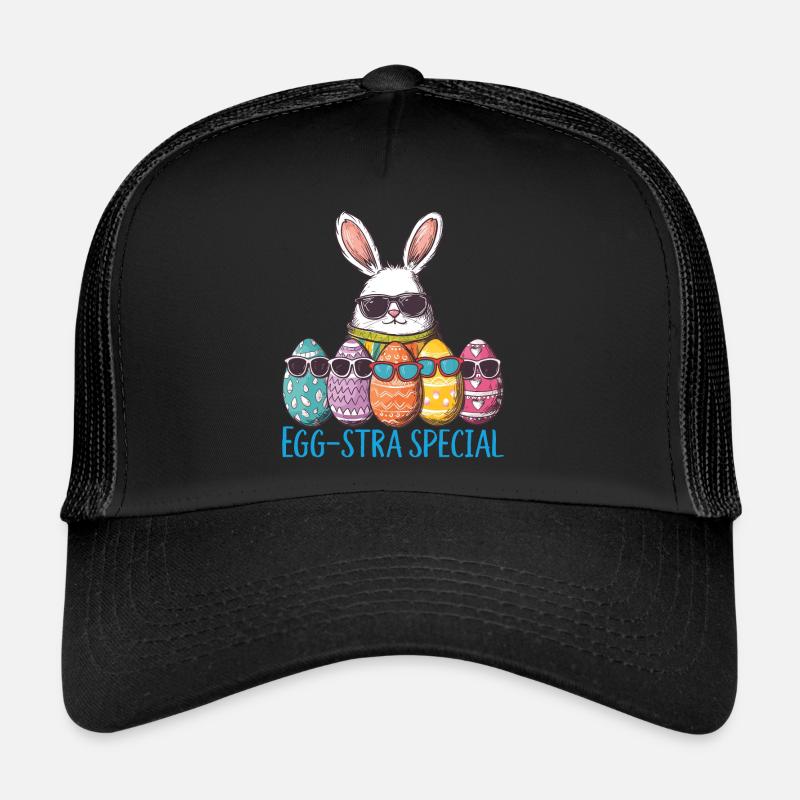 Oeufs de Pâques spéciaux Egg-stra - Casquette trucker  - noir/noir