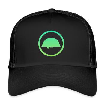 Camping-car Caravane RV Camping - Casquette trucker  - noir/noir - Devant