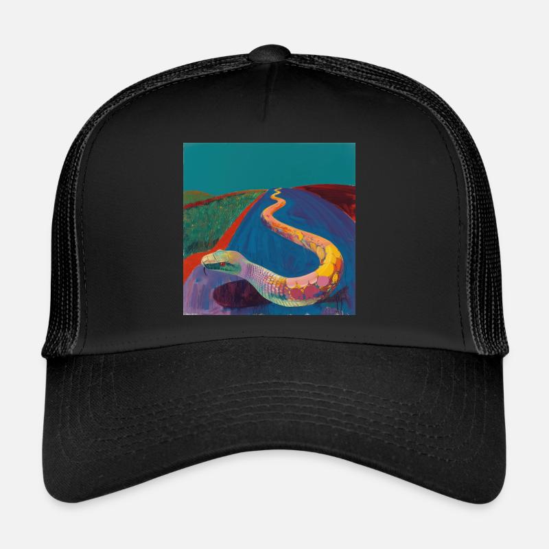 schlange, bunt, tier, geschenk, geschenkidee Trucker Cap