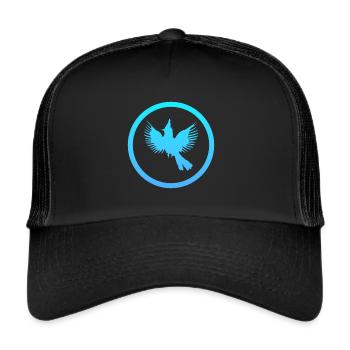 Oiseau Calopsitte Volant - Casquette trucker  - noir/noir - Devant