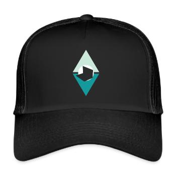 Blog Blogger Writing - Trucker Cap - black/black - Front