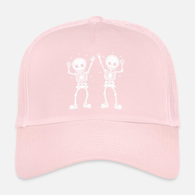Dancing Skeletons Skulls Halloween Trucker Cap