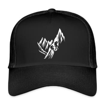 Équipe d'alpinistes - Casquette trucker  - noir/noir - Devant