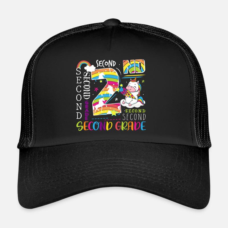2. Klasse Einhorn - Trucker Cap - Schwarz/Schwarz
