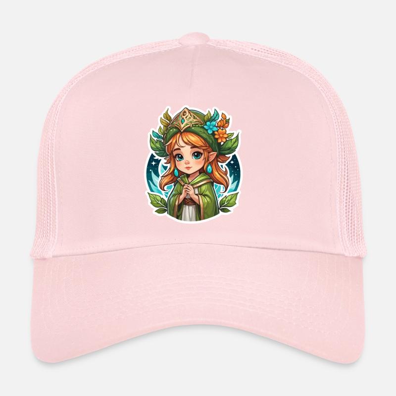 Druid Cute Illustration Trucker Cap