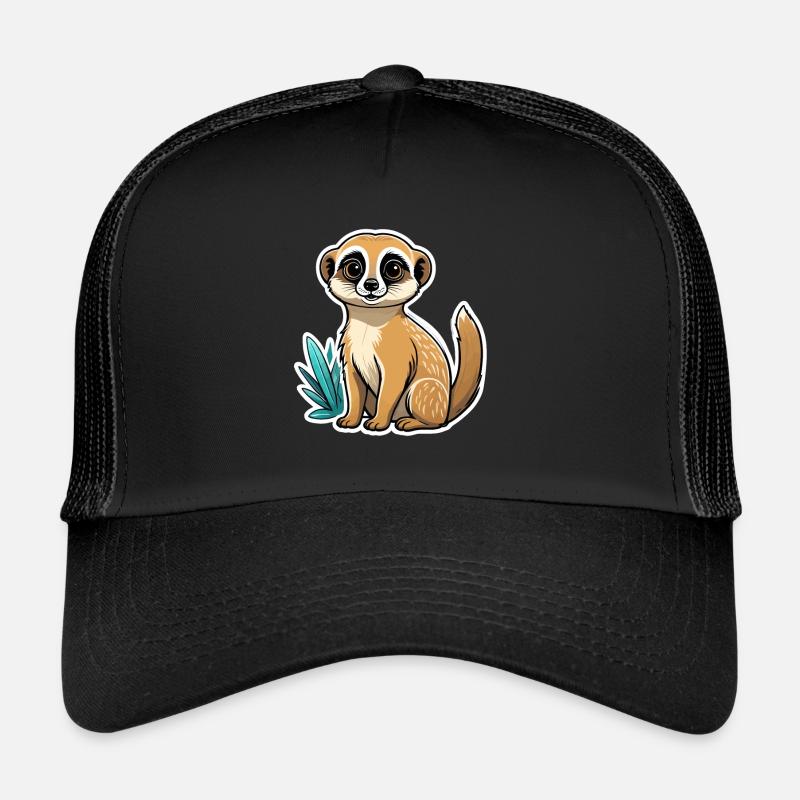 Suricate Illustration Mignonne Casquette trucker 