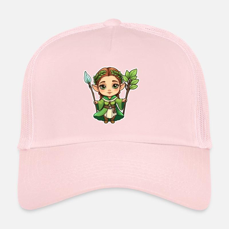 Druid Druid Fantasy Illustration Trucker Cap