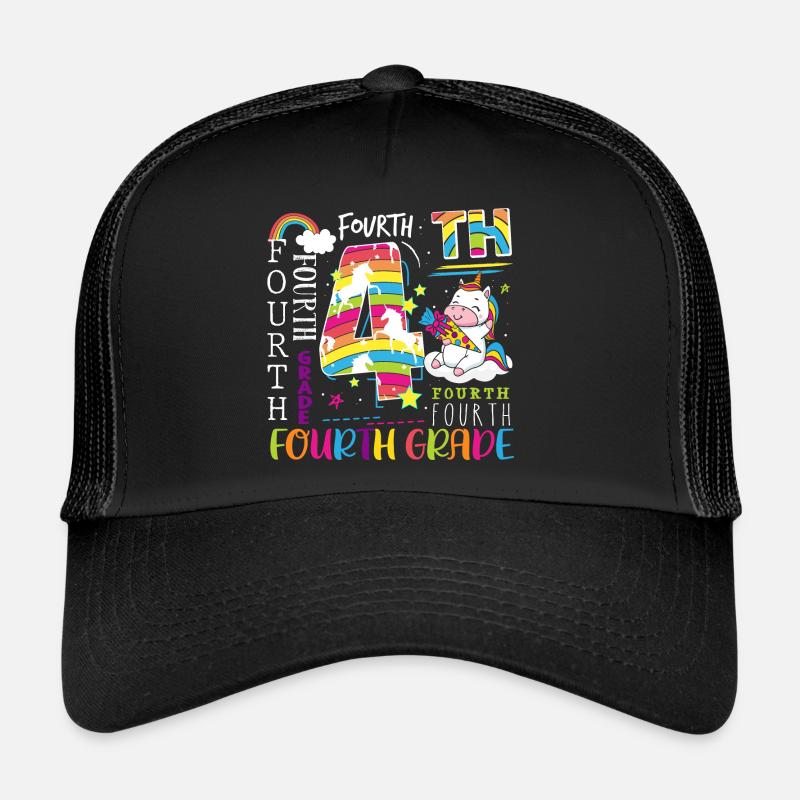 4. Klasse Einhorn Schulkind Trucker Cap