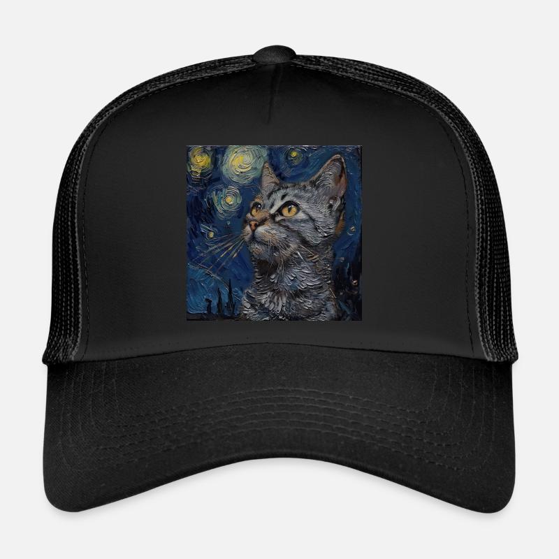 Cat, Cat Motif, Trucker Cap