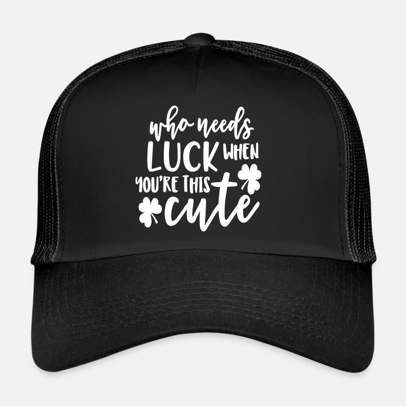 amusant unique design irlandais trèfles design mignon Casquette trucker 