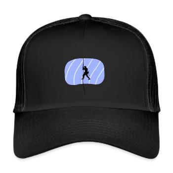 Klettern Bergsteiger Seilklettern - Trucker Cap - Schwarz/Schwarz - Vorne