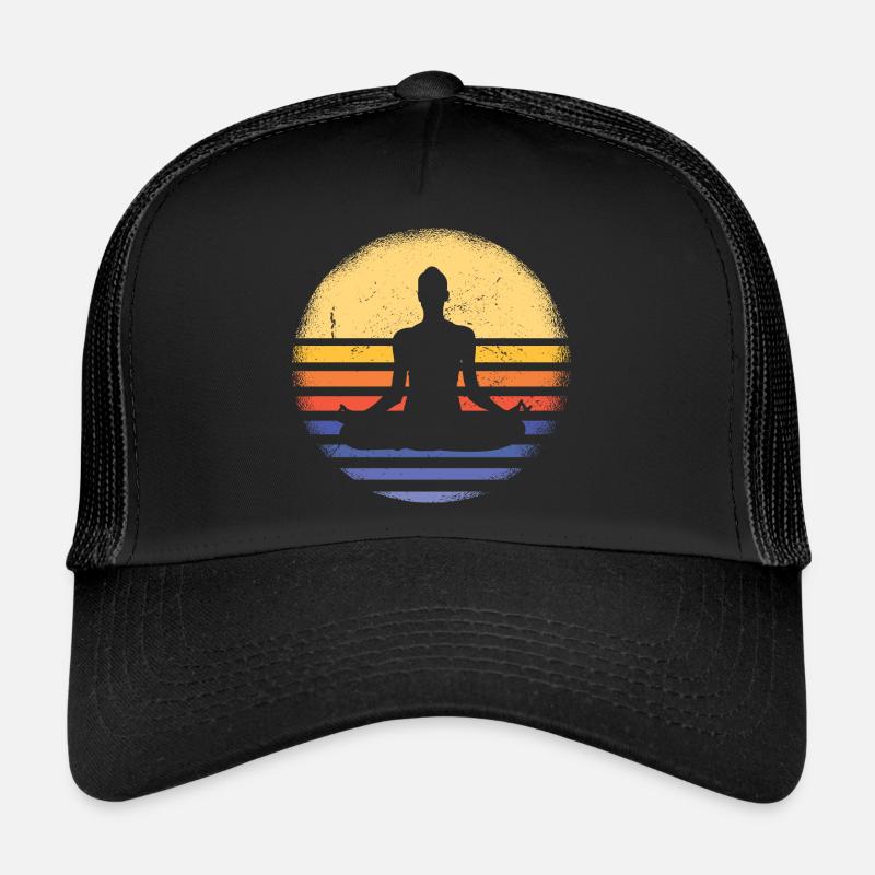 Yogi Retro Sunset Yoga Trucker Cap