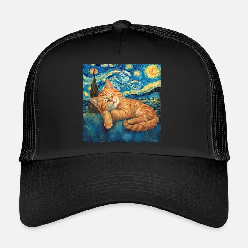 Chat, motif chat, cadeau Casquette trucker 