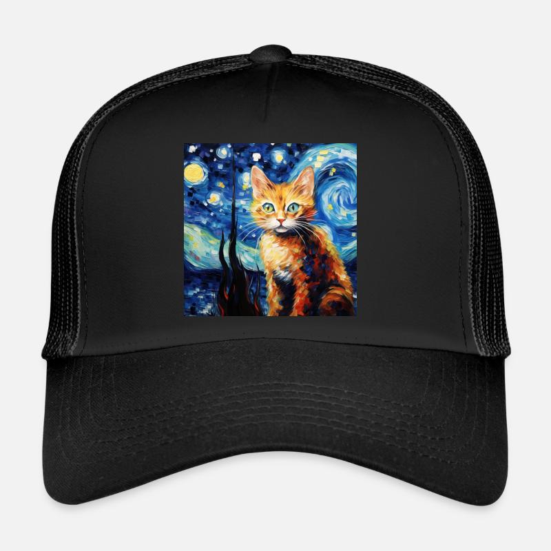 Chat, motif chat, cadeau Casquette trucker 
