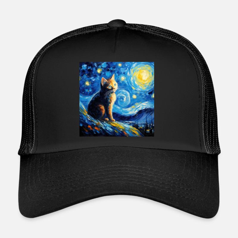Chat, motif chat, cadeau Casquette trucker 