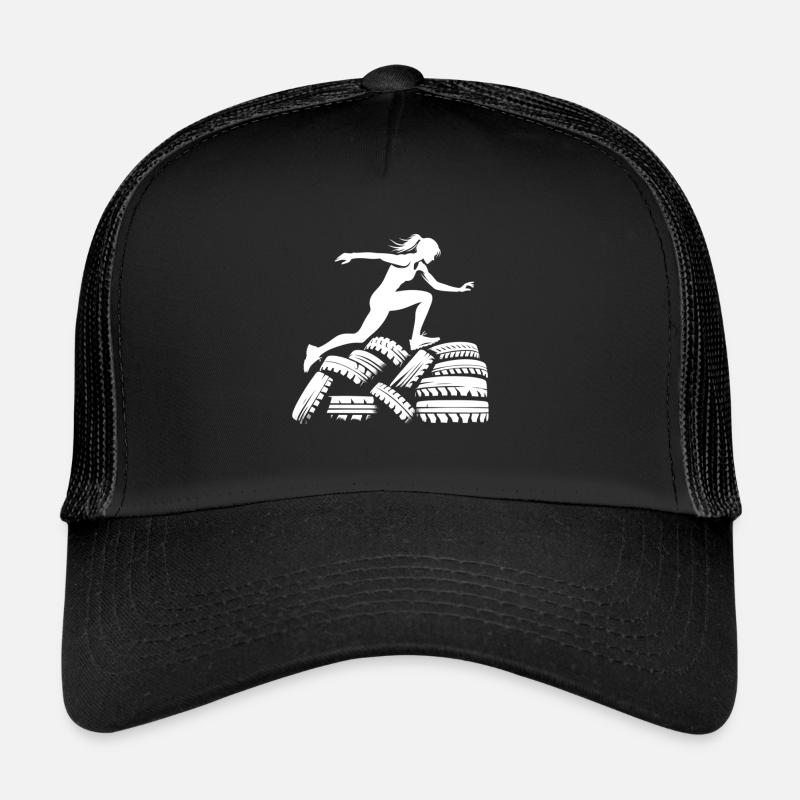 Hindernislauf über den Reifenhaufen Trucker Cap