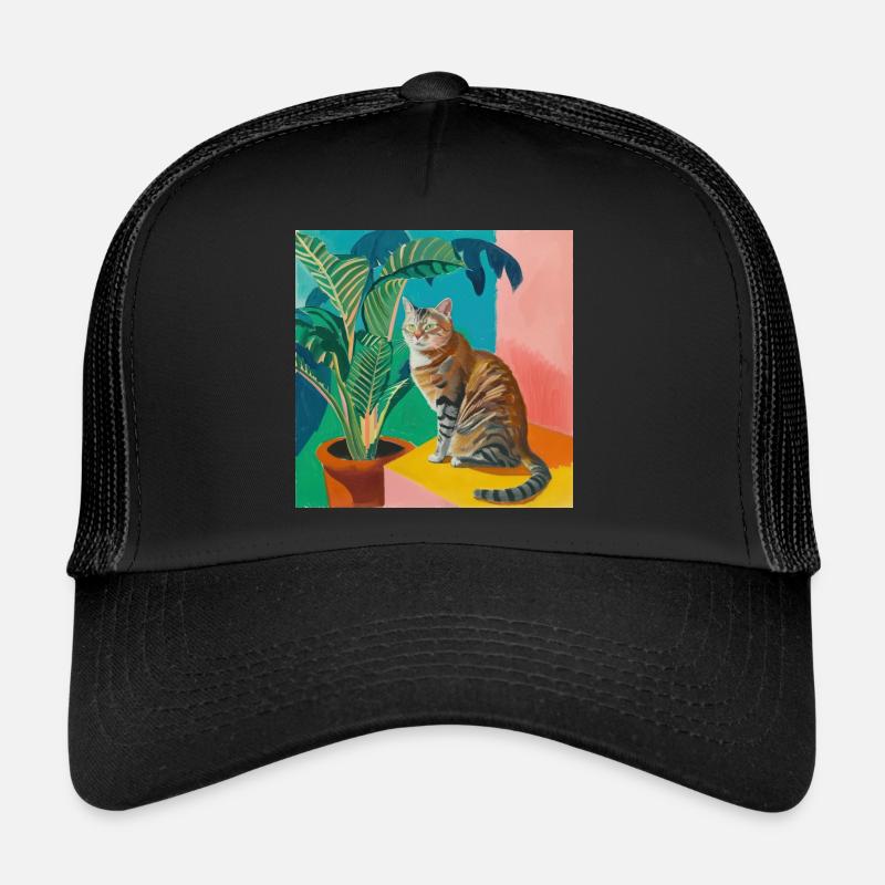 Katze, katzenmotiv, popart, geschenk, geschenkidee Trucker Cap