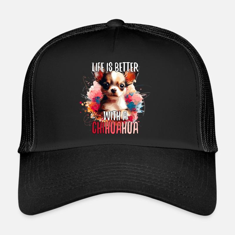 Chihuahua Welpe süß Leben Hund Geschenk Trucker Cap