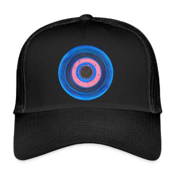 Eye,Blue Eye,Evil Eye,Nazar,Fatima - Trucker Cap - black/black - Front