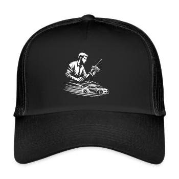 with the remote control and the car - Trucker Cap - black/black - Front