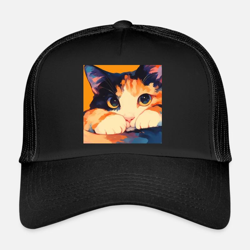Cat, Cat Motif Trucker Cap