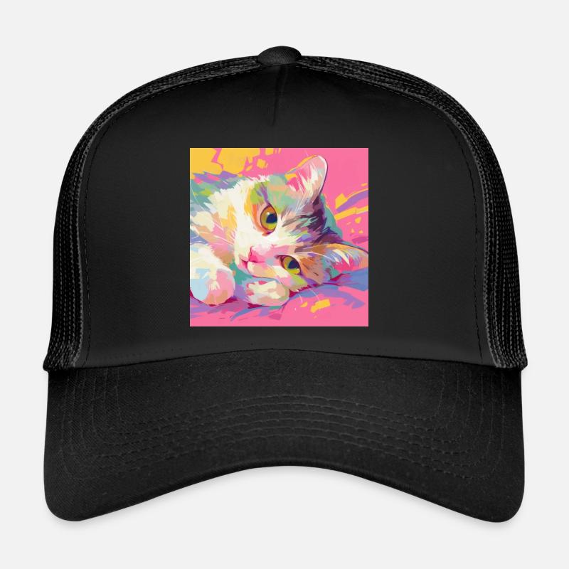 Chat, Motif De Chat Casquette trucker 