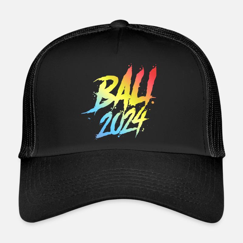 L’équipe colorée des vacances de Bali 2024 Casquette trucker 
