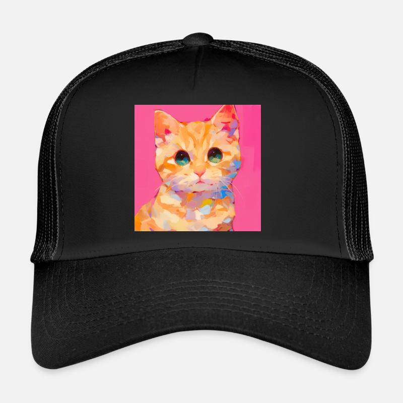 Cat, Cat Motif Trucker Cap