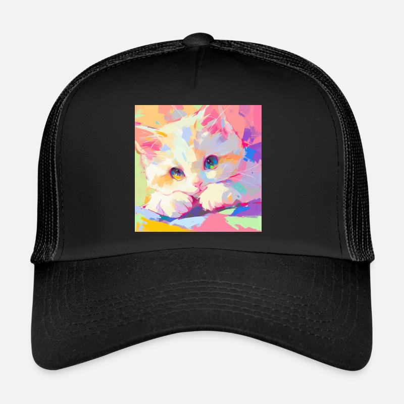 Chat, Motif De Chat Casquette trucker 