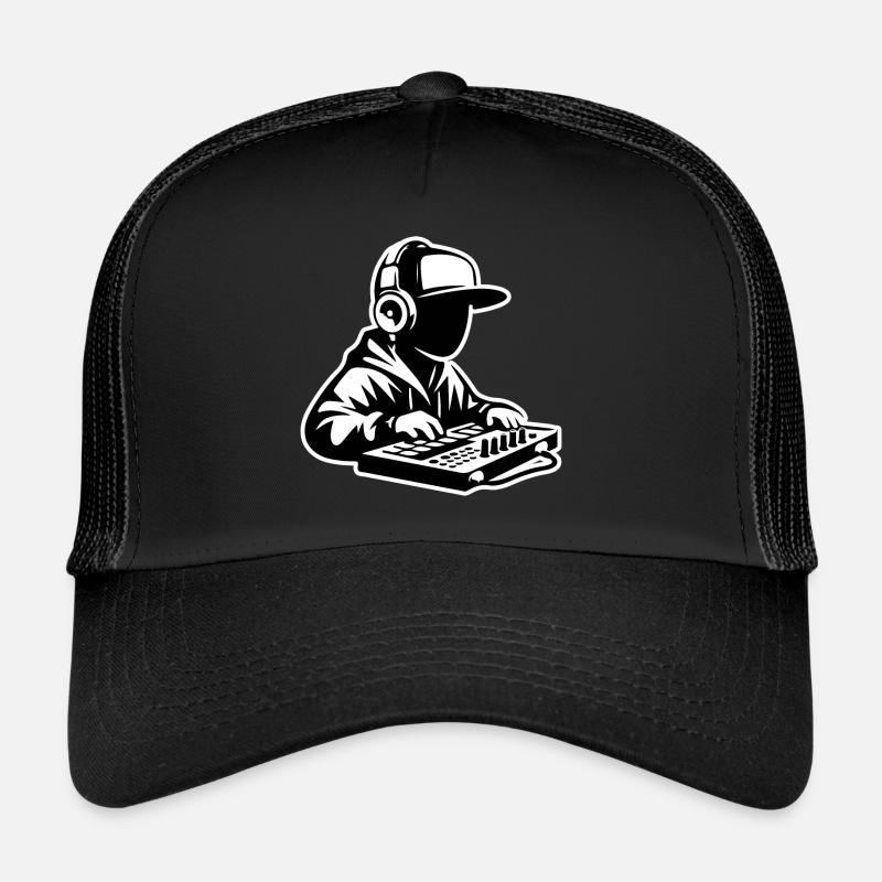 Kleiner Beat-Macher - Trucker Cap - Schwarz/Schwarz