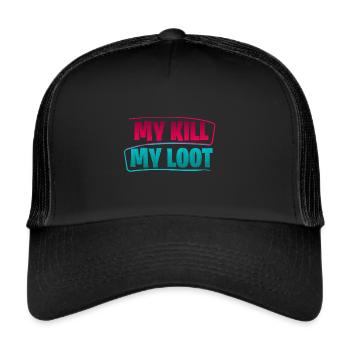 My Kill My Loot - Trucker Cap - Schwarz/Schwarz - Vorne