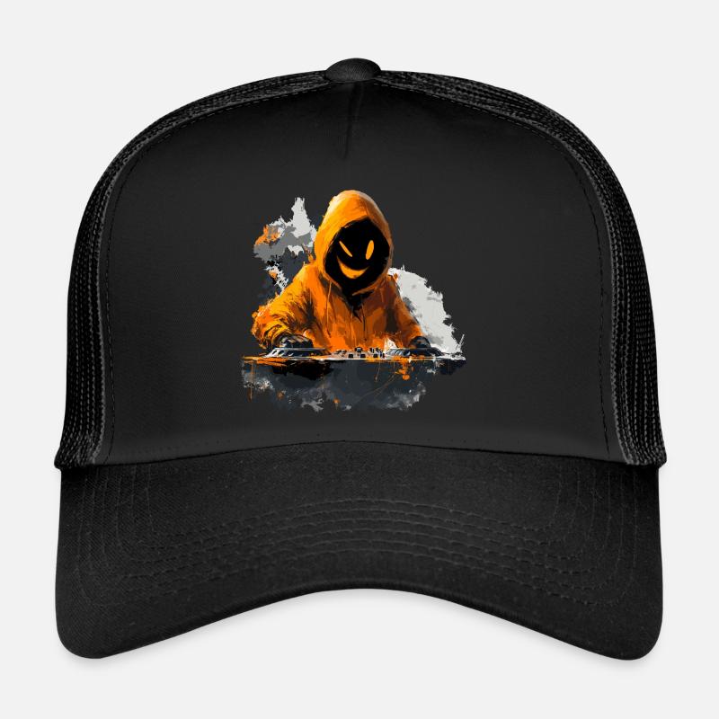 Musiker Graffiti Farbklecks, bad Smile Trucker Cap