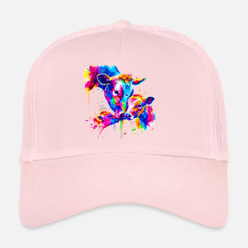 Kuh mit 3 Kälbern Trucker Cap