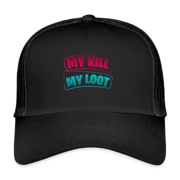 MY Kill My Loot - Trucker Cap - Schwarz/Schwarz - Vorne