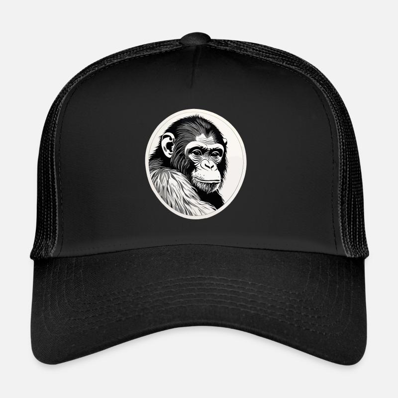 Aquarelles de singe Casquette trucker 
