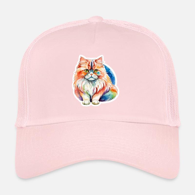 Perserkatze Wasserfarben Trucker Cap