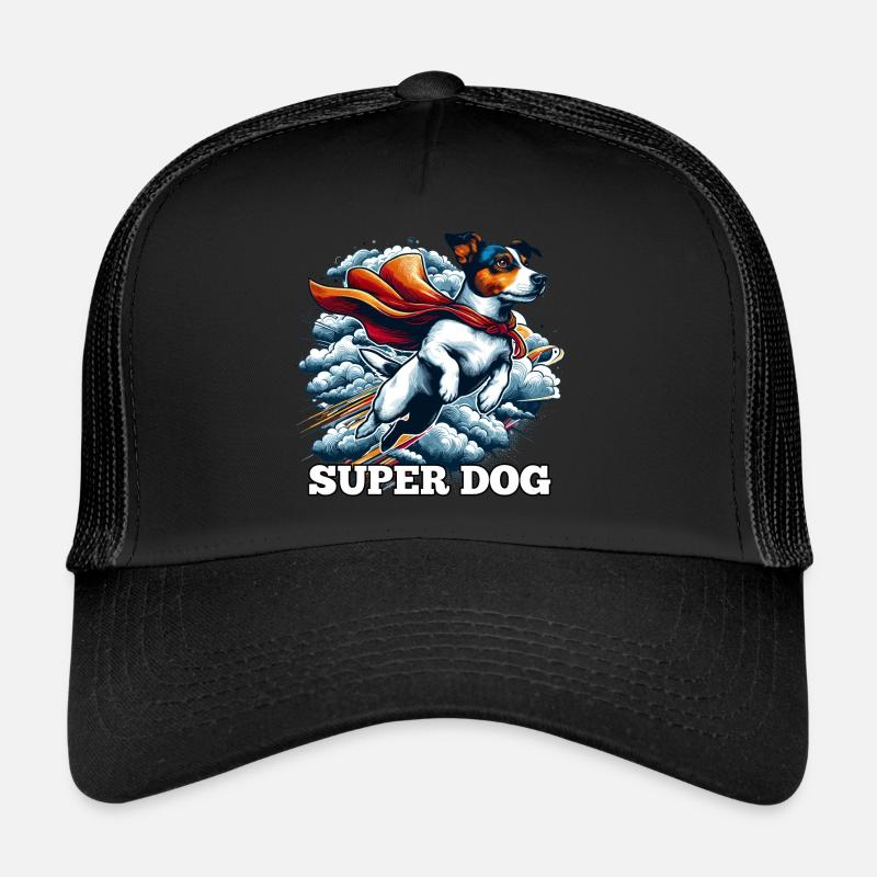 Super Hund Jack Russell Terrier Geschenk - Trucker Cap - Schwarz/Schwarz