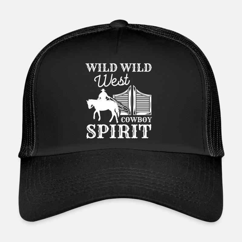 Lasso du cheval du Far West America Casquette trucker 