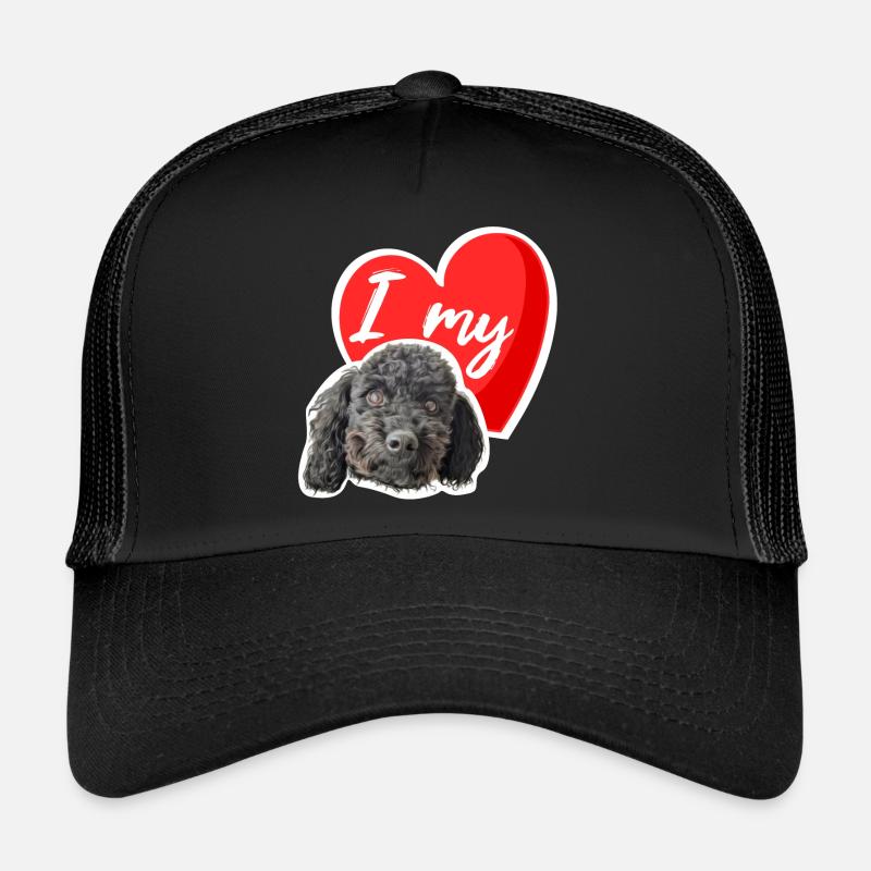 J’adore mon caniche Casquette trucker 