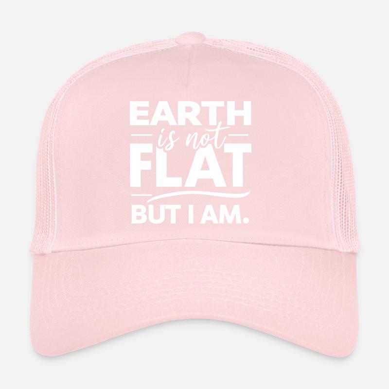 Satire Terre plate Blagues ironiques Casquette trucker 