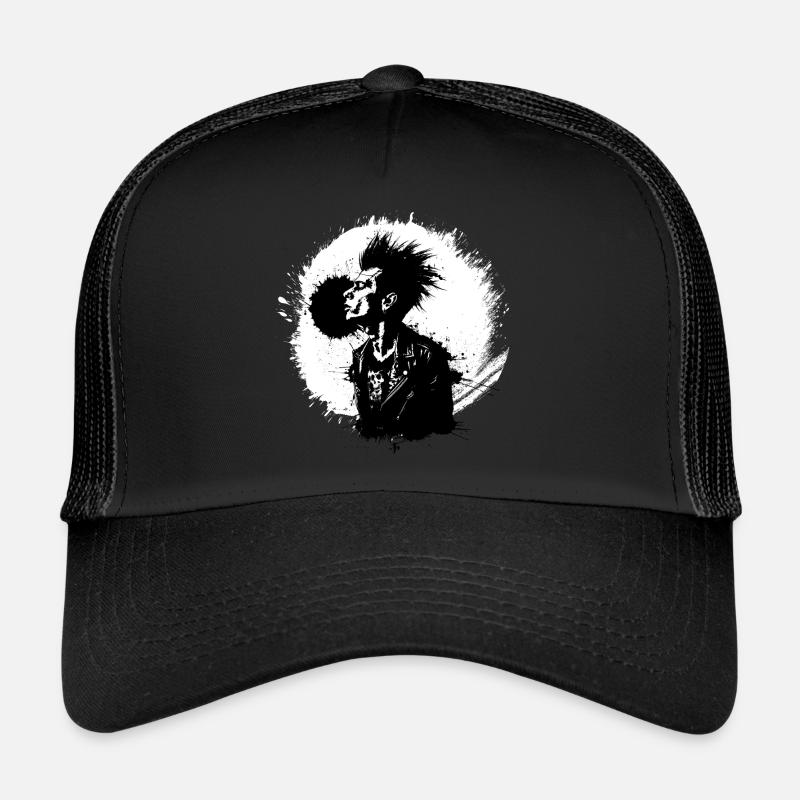 « Rebel Yell » - Punk Rock Explosion Tee Design Casquette trucker 
