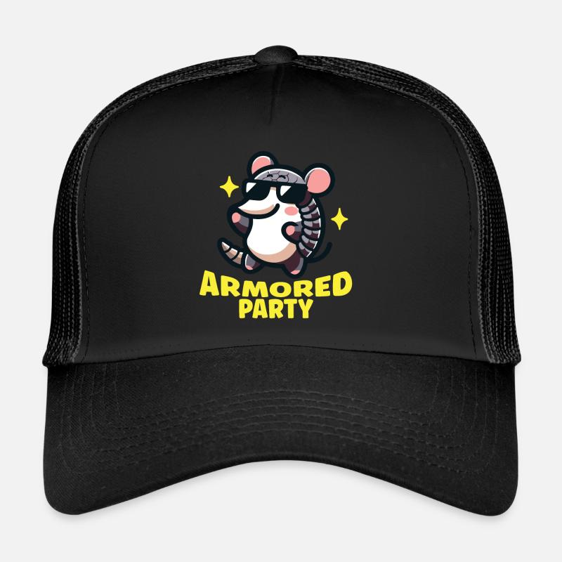 Armadillo Armored Party - Trucker Cap - black/black