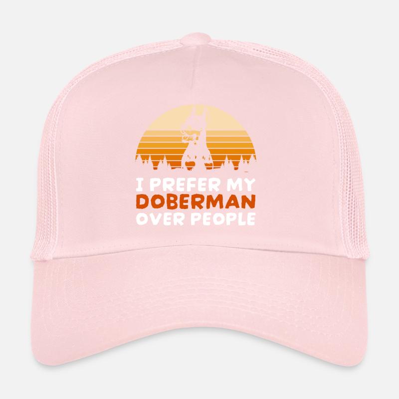 Doberman chien d’assistance amoureux des chiens Casquette trucker 