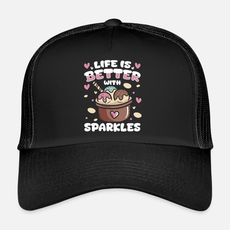 Ice Cream Waffle Ice Cream Cone Trucker Cap