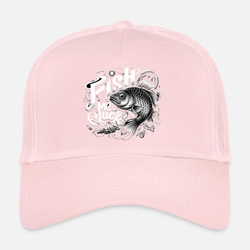 Fish Me Lucky Fishing Gift Trucker Cap