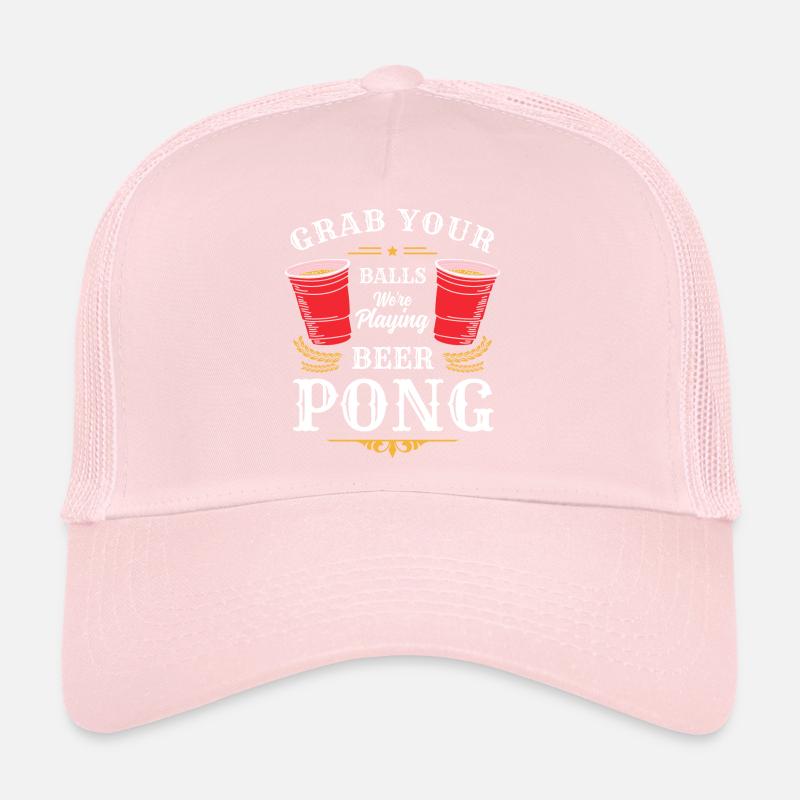 Beerpong Party Drinking Game Trucker Cap