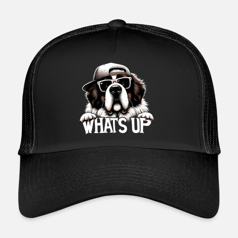 Chien Saint-Bernard Quoi de neuf cadeau Casquette trucker 