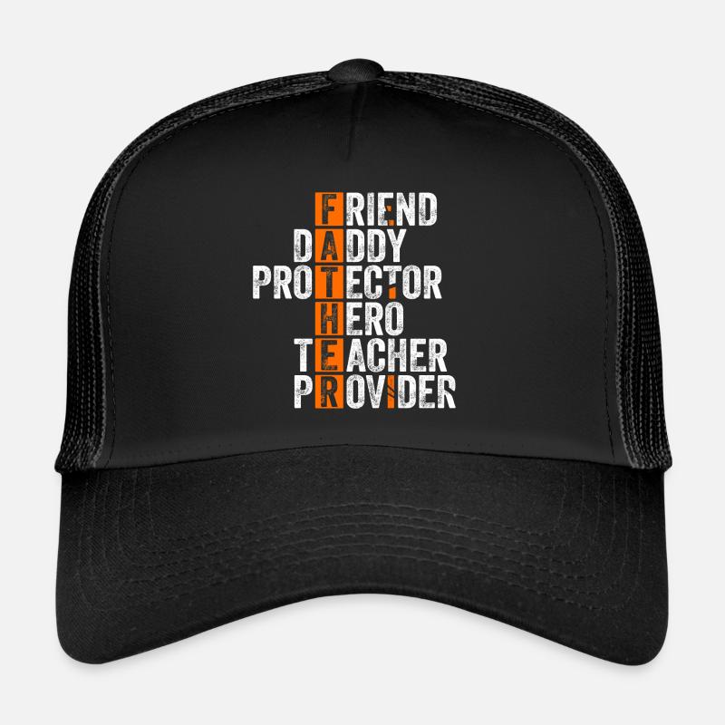 Bester Papa Männertag - Vatertag - Trucker Cap - Schwarz/Schwarz